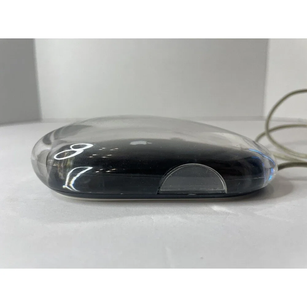 Vintage Apple Pro Mouse M5769 Black Clear USB Wired Optical Tested
